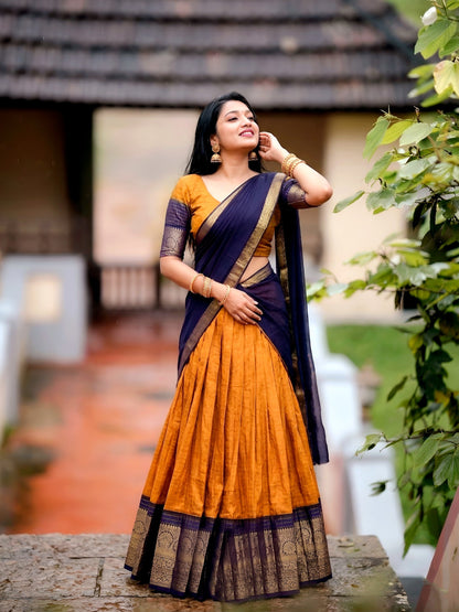 Dola Chex Lehenga with Zari Weaving Work & Georgette Dupatta