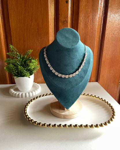 Diya Krishna Inspired Austrian Diamond Necklace Set